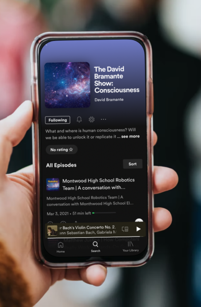 David Bramante Show - Spotify Screenshot