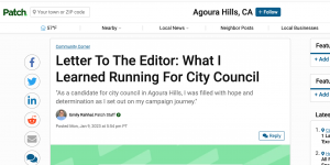 Letter To The Editor: What I Learned Running For City Council